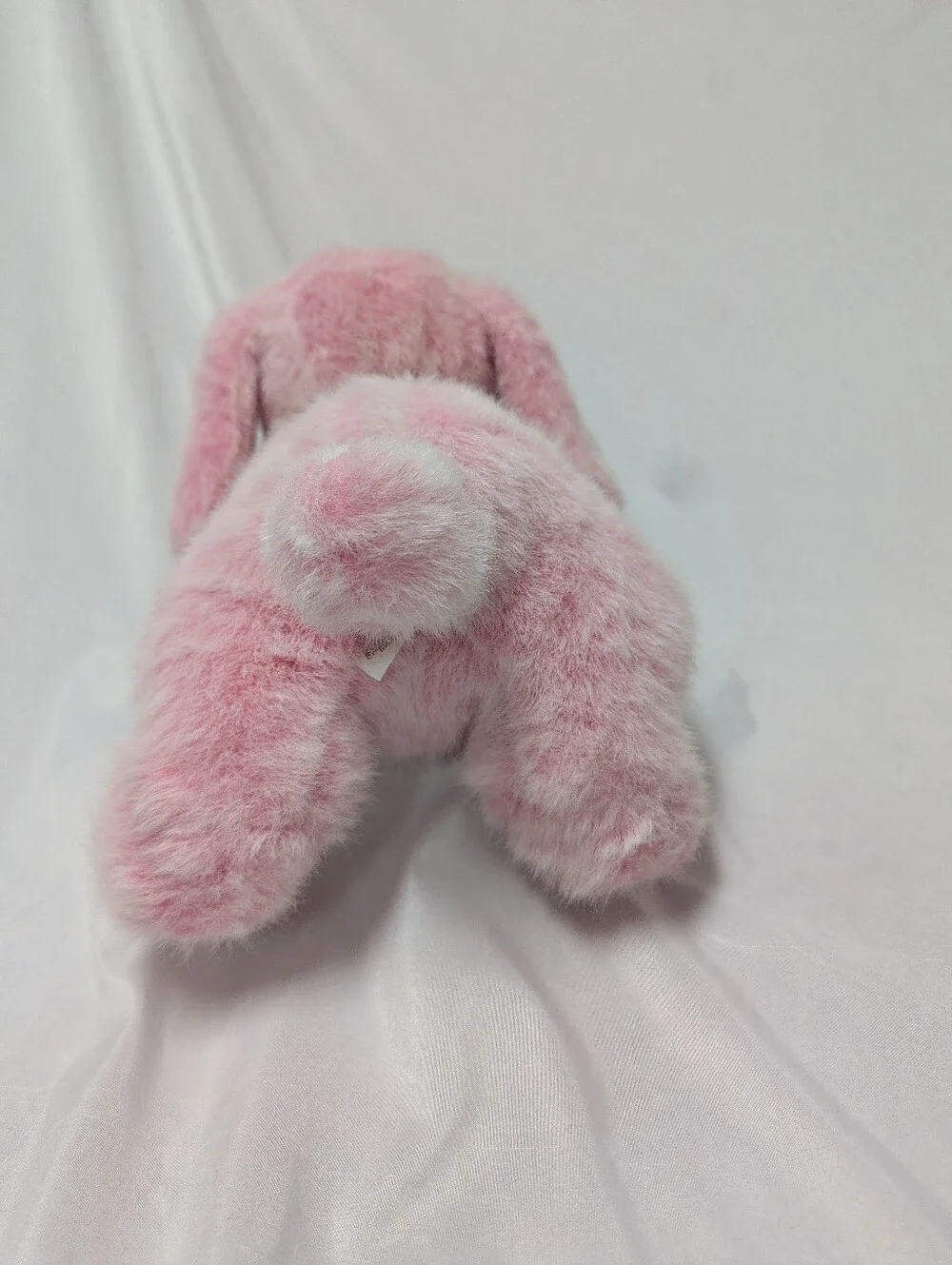 Plush Creations Vintage '93 Fuzzy Pink Stuffed Animal Dog Puppy 13
